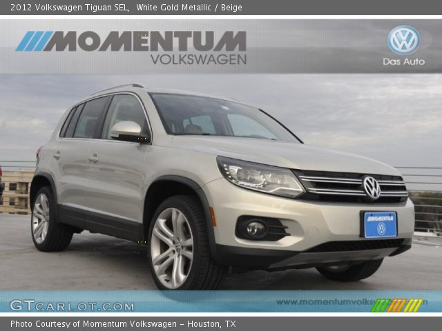 2012 Volkswagen Tiguan SEL in White Gold Metallic