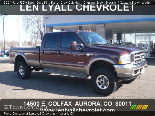 2004 Ford F350 Super Duty King Ranch Crew Cab 4x4 in Chestnut Brown Metallic