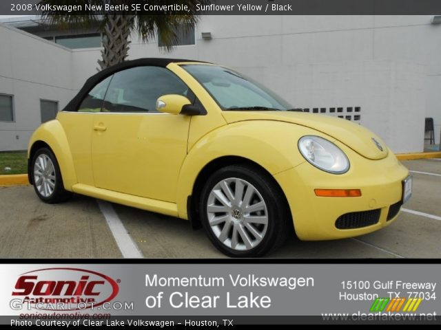 2008 Volkswagen New Beetle SE Convertible in Sunflower Yellow