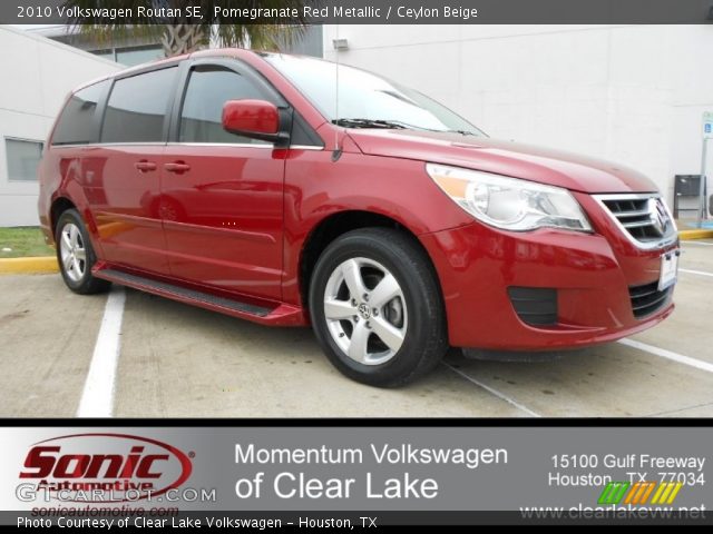 2010 Volkswagen Routan SE in Pomegranate Red Metallic