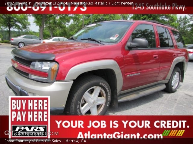 2002 Chevrolet TrailBlazer LTZ 4x4 in Majestic Red Metallic
