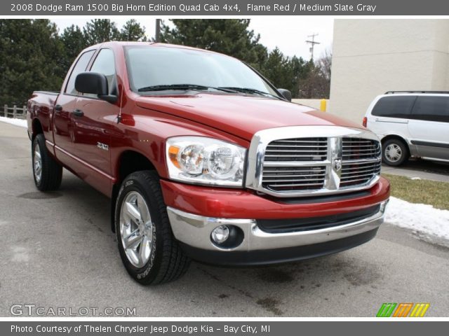 2008 Dodge Ram 1500 Big Horn Edition Quad Cab 4x4 in Flame Red