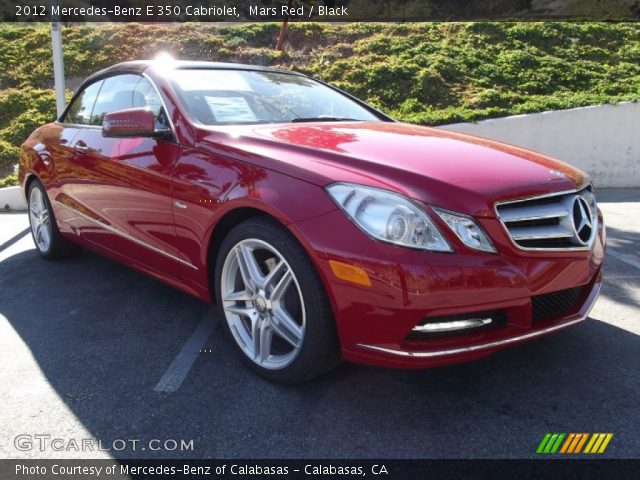 2012 Mercedes-Benz E 350 Cabriolet in Mars Red