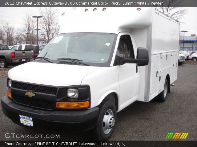 2012 Chevrolet Express Cutaway 3500 Commercial Utility Truck in Summit White
