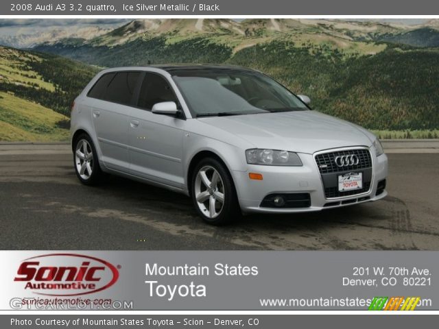 2008 Audi A3 3.2 quattro in Ice Silver Metallic