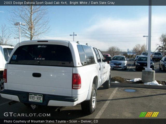 2003 Dodge Dakota Sport Quad Cab 4x4 in Bright White