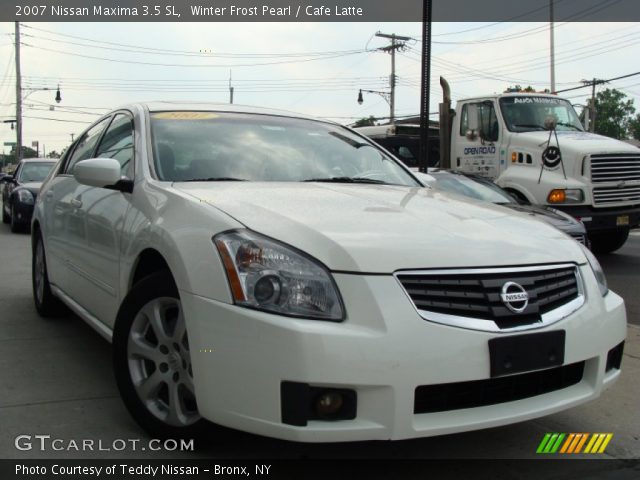 2007 Nissan Maxima 3.5 SL in Winter Frost Pearl