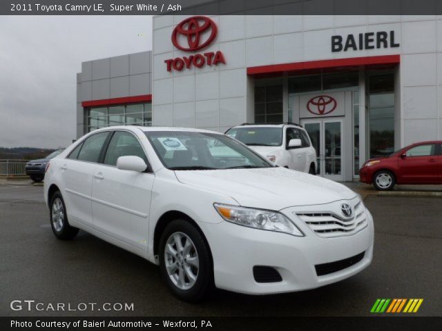 2011 Toyota Camry LE in Super White