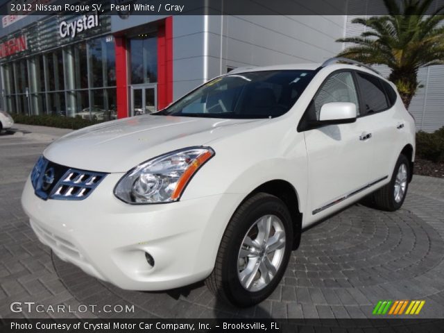 2012 Nissan Rogue SV in Pearl White
