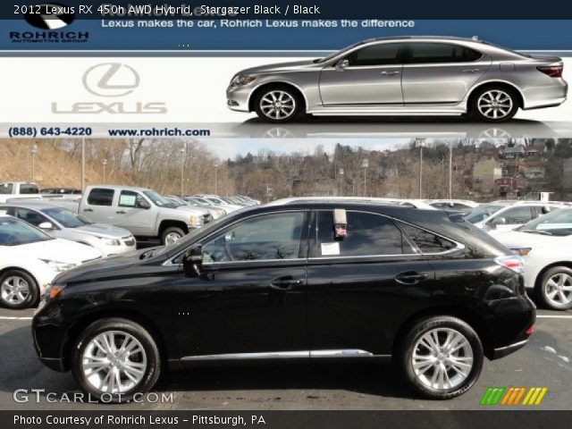 2012 Lexus RX 450h AWD Hybrid in Stargazer Black