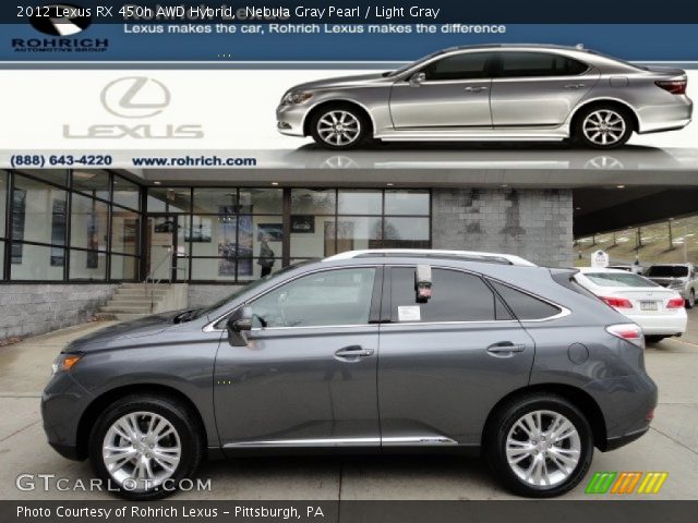 2012 Lexus RX 450h AWD Hybrid in Nebula Gray Pearl