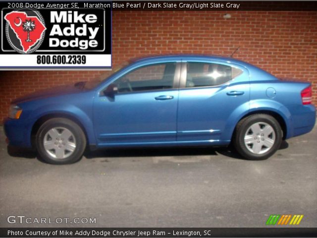 2008 Dodge Avenger SE in Marathon Blue Pearl
