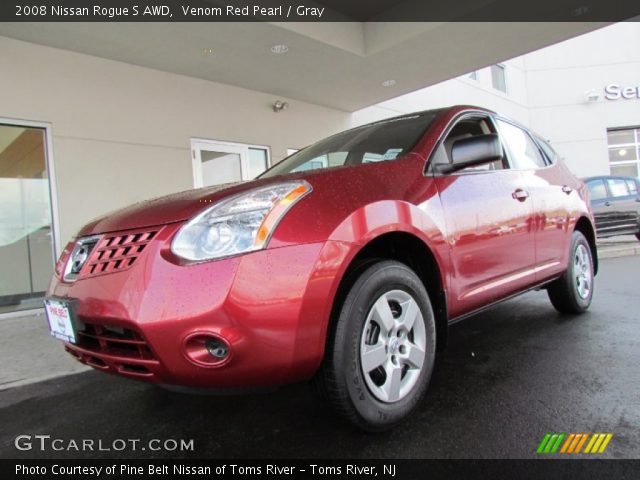 2008 Nissan Rogue S AWD in Venom Red Pearl