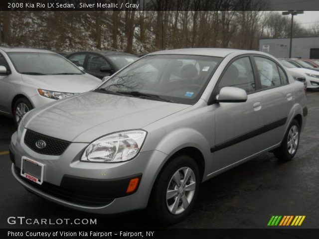 2008 Kia Rio LX Sedan in Silver Metallic