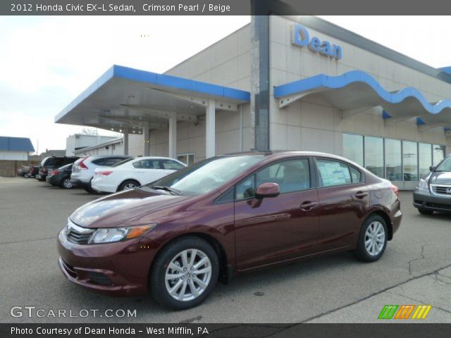 2012 Honda Civic EX-L Sedan in Crimson Pearl