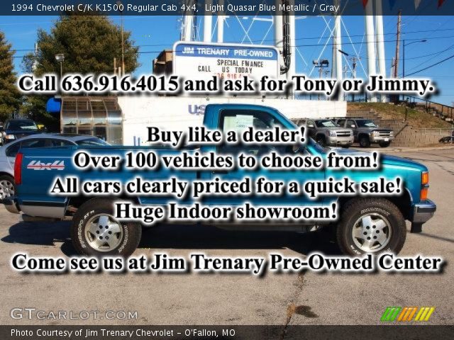 1994 Chevrolet C/K K1500 Regular Cab 4x4 in Light Quasar Blue Metallic