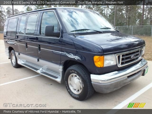 2003 Ford E Series Van E150 Passenger Conversion in True Blue Metallic