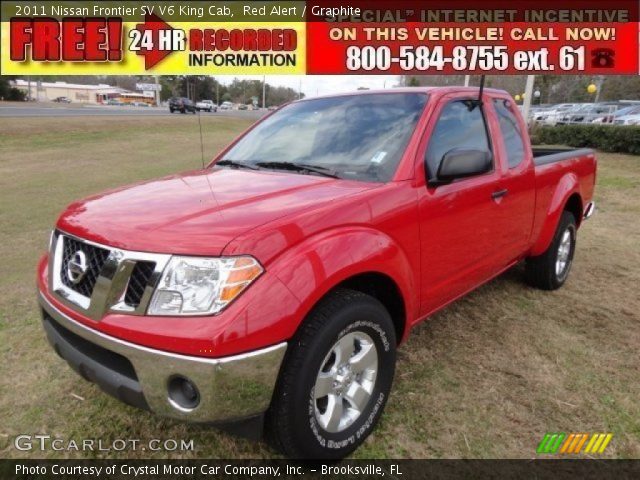 2011 Nissan Frontier SV V6 King Cab in Red Alert