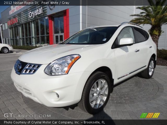 2012 Nissan Rogue SV in Pearl White