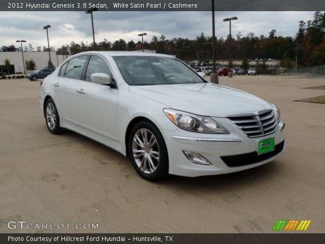 2012 Hyundai Genesis 3.8 Sedan in White Satin Pearl