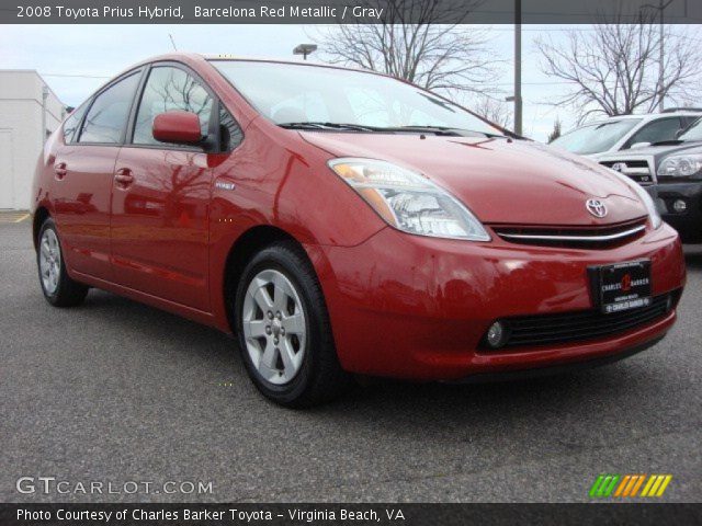 2008 Toyota Prius Hybrid in Barcelona Red Metallic