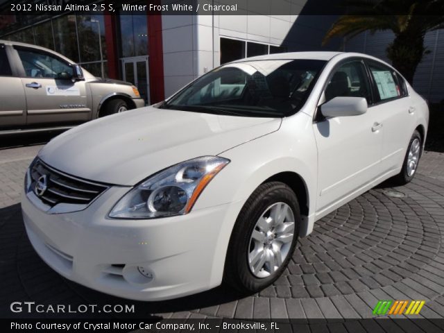 2012 Nissan Altima 2.5 S in Winter Frost White