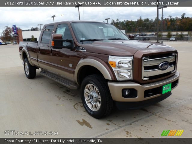 2012 Ford F350 Super Duty King Ranch Crew Cab 4x4 in Golden Bronze Metallic