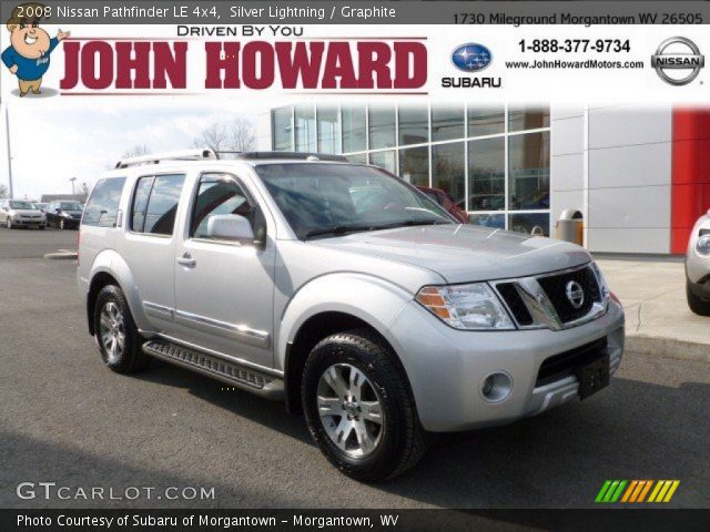 2008 Nissan Pathfinder LE 4x4 in Silver Lightning