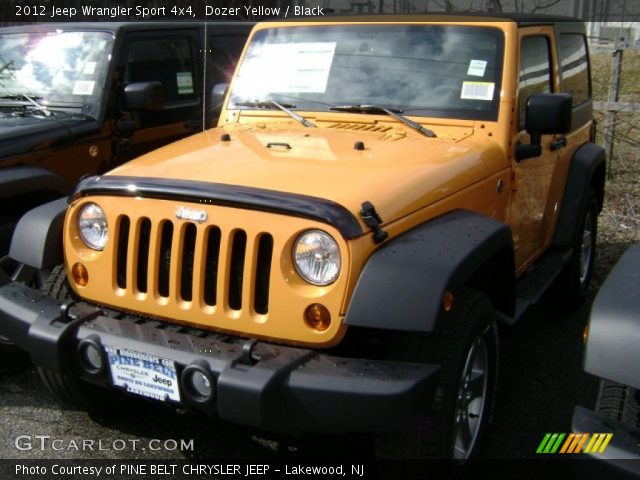2012 Jeep Wrangler Sport 4x4 in Dozer Yellow