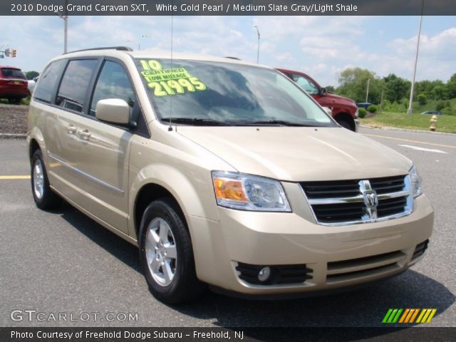 2010 Dodge Grand Caravan SXT in White Gold Pearl