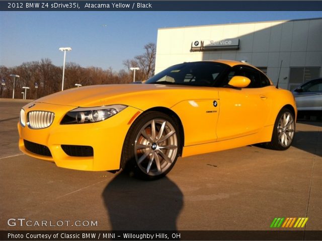 2012 BMW Z4 sDrive35i in Atacama Yellow