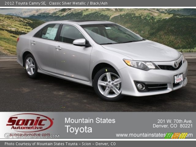2012 Toyota Camry SE in Classic Silver Metallic
