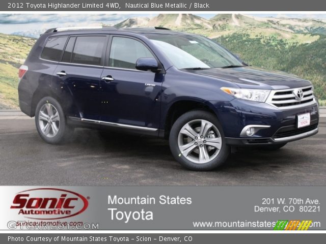 2012 Toyota Highlander Limited 4WD in Nautical Blue Metallic