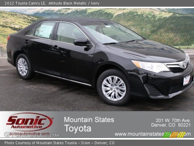 2012 Toyota Camry LE in Attitude Black Metallic