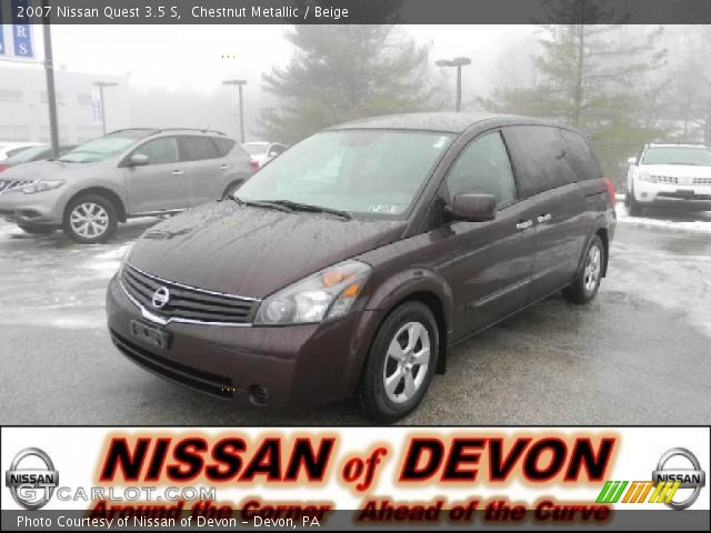 2007 Nissan Quest 3.5 S in Chestnut Metallic