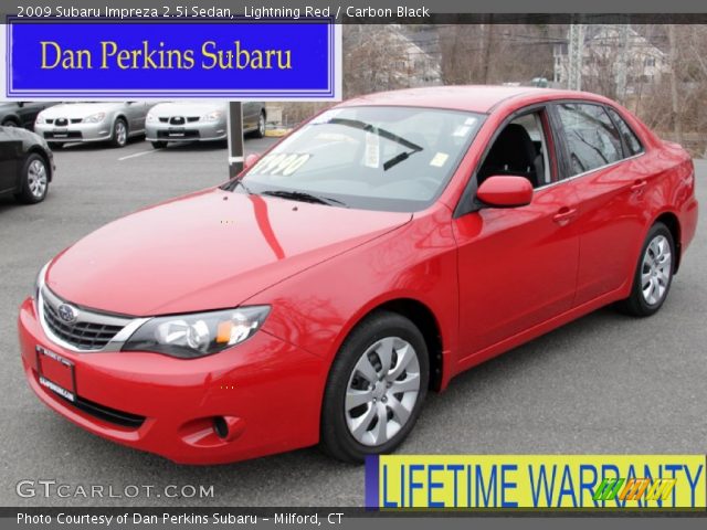 2009 Subaru Impreza 2.5i Sedan in Lightning Red