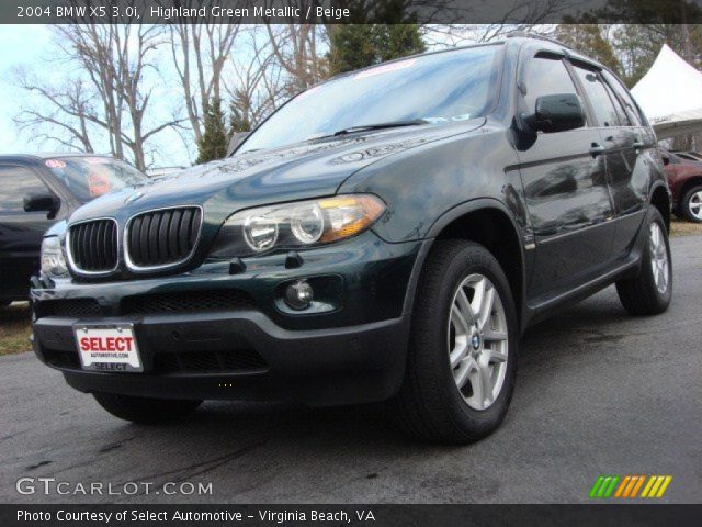 2004 BMW X5 3.0i in Highland Green Metallic