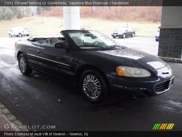 2001 Chrysler Sebring LX Convertible in Sapphire Blue Pearlcoat