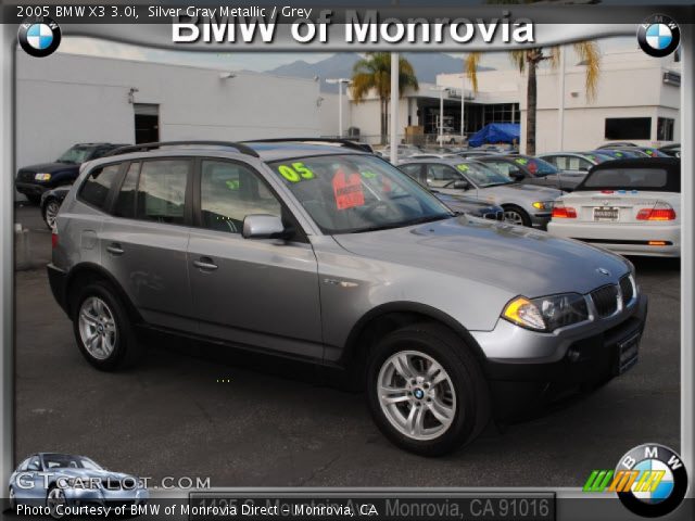 2005 BMW X3 3.0i in Silver Gray Metallic