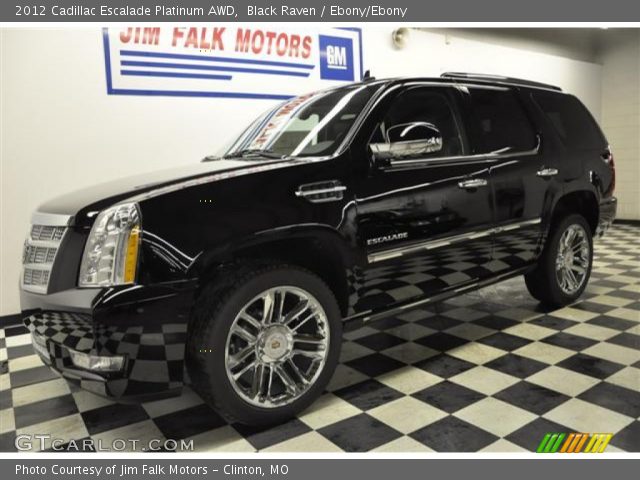 2012 Cadillac Escalade Platinum AWD in Black Raven