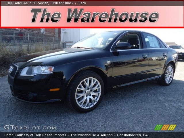 2008 Audi A4 2.0T Sedan in Brilliant Black