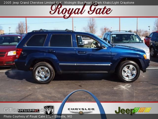 2005 Jeep Grand Cherokee Limited 4x4 in Midnight Blue Pearl