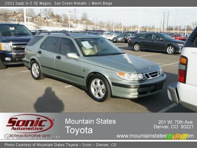 2001 Saab 9-5 SE Wagon in Sun Green Metallic
