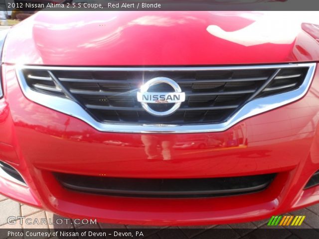 2012 Nissan Altima 2.5 S Coupe in Red Alert