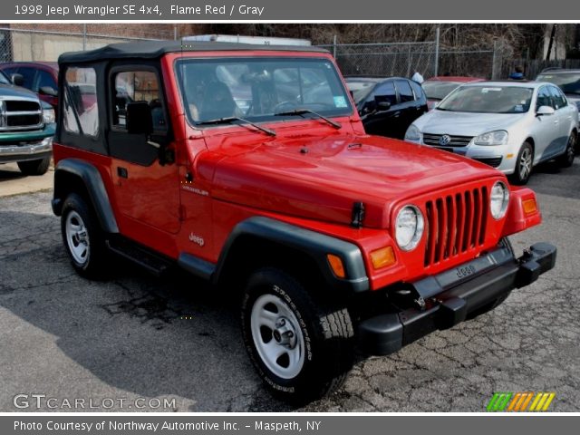 1998 Jeep Wrangler SE 4x4 in Flame Red