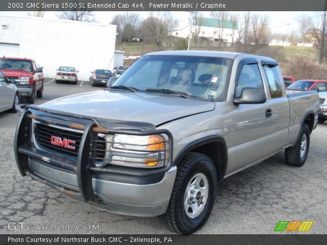 2002 GMC Sierra 1500 SL Extended Cab 4x4 in Pewter Metallic