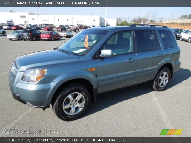 2007 Honda Pilot EX-L 4WD in Steel Blue Metallic