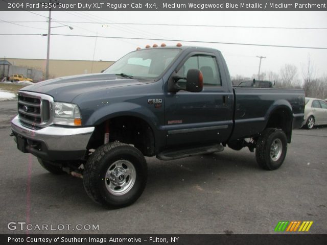 2004 Ford F350 Super Duty XLT Regular Cab 4x4 in Medium Wedgewood Blue Metallic