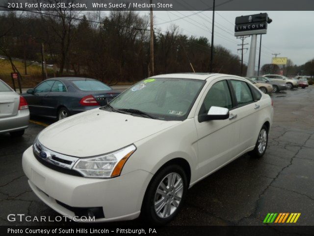 2011 Ford Focus SEL Sedan in White Suede