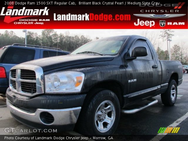 2008 Dodge Ram 1500 SXT Regular Cab in Brilliant Black Crystal Pearl